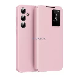   Tok álló (aktív FLIP, oldalra nyíló, Smart View Cover) RÓZSASZÍN Samsung Galaxy A55 5G (SM-A556)