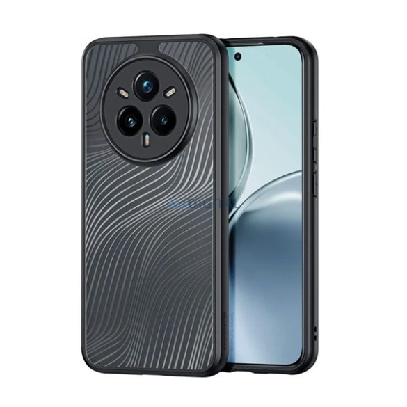 DUX DUCIS AIMO szilikon telefonvédő (ütésállóság, kameravédő, matt, hullám) FEKETE Realme 14 Pro Plus