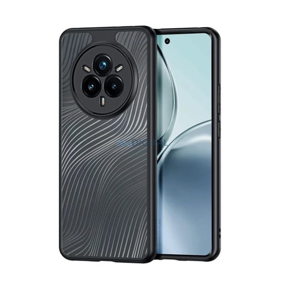DUX DUCIS AIMO szilikon telefonvédő (ütésállóság, kameravédő, matt, hullám) FEKETE Realme 14 Pro