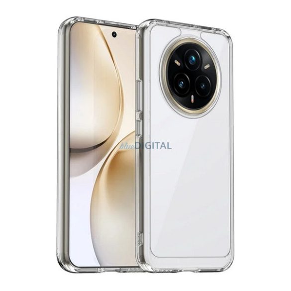 Szilikon telefonvédő (ütésállóság, átlátszó hátlap) ÁTLÁTSZÓ Realme 14 Pro Plus
