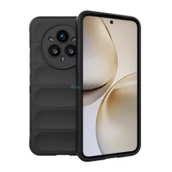   Szilikon telefonvédő (ütésállóság, kameravédő, 3D) FEKETE Realme 14 Pro Plus