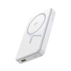   BASEUS Airpow2 Qi2 vésztöltő USB+Type-C aljzat (10000mAh, 22.5W, PD gyorstöltő 3.0, Magsafe, LED jelzés) FEHÉR