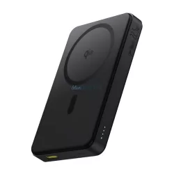   BASEUS Airpow2 Qi2 vésztöltő USB+Type-C aljzat (10000mAh, 22.5W, PD gyorstöltő 3.0, Magsafe, LED jelzés) FEKETE