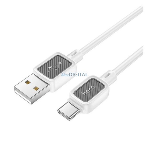 HOCO X108 adatkábel (USB - Type-C, 3A, gyorstöltő, 100cm) FEHÉR