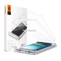   SPIGEN ELITESHIELD EZ FIT HD képernyővédő üveg (flexibilis, ultravékony + segédkeret) ÁTLÁTSZÓ Samsung Galaxy S25 (SM-S931)