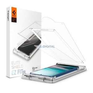 SPIGEN ELITESHIELD EZ FIT HD képernyővédő üveg (flexibilis, ultravékony + segédkeret) ÁTLÁTSZÓ Samsung Galaxy S25 Plus (SM-S936)