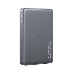   USAMS CY SERIES vésztöltő Type-C (10000mAh, 20W, wireless, MagSafe, PD gyorstöltő) TITÁNSZÜRKE