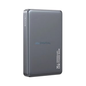 USAMS CY SERIES vésztöltő Type-C (10000mAh, 20W, wireless, MagSafe, PD gyorstöltő) FEHÉR