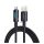 BASEUS adatkábel (USB - Type-C, 2.4A, 100W, PD gyorstöltő, 100cm, cipőfűző, törésgátló, LED kijelző) FEKETE BASEUS adatkábel (USB - Type-C, 2.4A, 100W, PD gyorstöltő, 100cm, cipőfűző, törésgátló, LED kijelző) FEKETE
