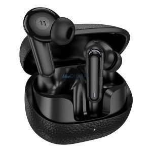 HOCO EQ23 bluetooth fülhallgató SZTEREO (v5.4, TWS, mikrofon + töltőtok) FEKETE
