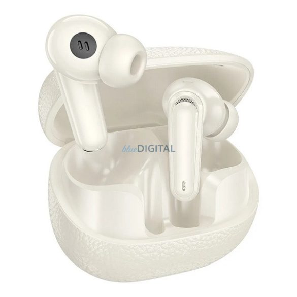 HOCO EQ23 bluetooth fülhallgató SZTEREO (v5.4, TWS, mikrofon + töltőtok) KRÉM