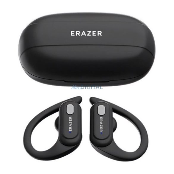 LENOVO ERAZER XT60 PRO bluetooth fülhallgató SZTEREO (v5.3, TWS, fülre akasztható, zajszűrő, mikrofon + töltőtok) FEKETE
