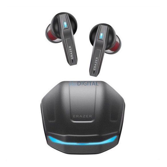 LENOVO ERAZER XT86 PRO bluetooth fülhallgató SZTEREO (v5.4, TWS, zajszűrő, mikrofon + töltőtok) FEKETE