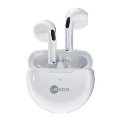   LENOVO LECOO EW305 bluetooth fülhallgató SZTEREO (v5.3, TWS, zajszűrő, mikrofon + töltőtok) FEHÉR
