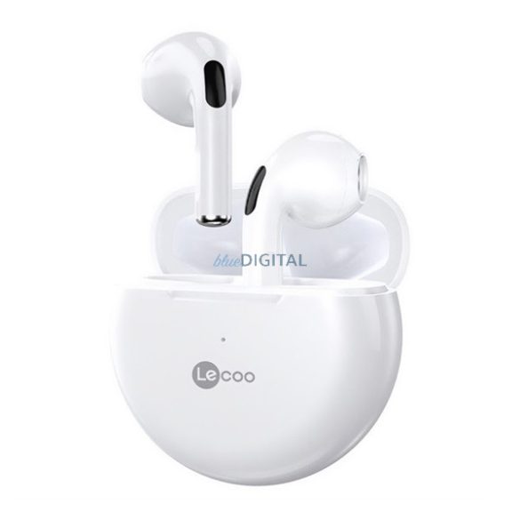 LENOVO LECOO EW305 bluetooth fülhallgató SZTEREO (v5.3, TWS, zajszűrő, mikrofon + töltőtok) FEHÉR