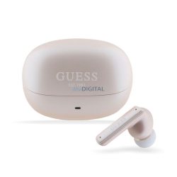   GUESS CAPSULE bluetooth fülhallgató SZTEREO (v5.3, TWS, mikrofon, aktív zajszűrő, IPX6 + töltőtok) RÓZSASZÍN