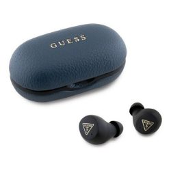   GUESS PU GRAINED bluetooth fülhallgató SZTEREO (v5.3, TWS, mikrofon, zajszűrő, IPX5 + töltőtok) SÖTÉTKÉK