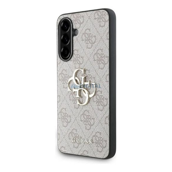 GUESS PU 4G METAL LOGO CASE műanyag telefonvédő (ütésállóság, bőr hatású hátlap) RÓZSASZÍN Samsung Galaxy A36 5G (SM-A366)