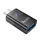 HOCO UA36B adapter (USB aljzat - Type-C, adatátvitel és töltés, OTG) FEKETE