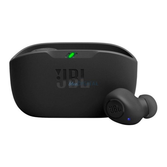 JBL VIBE BUDS bluetooth fülhallgató SZTEREO (v5.2, TWS, mikrofon, mélyhang kiemelés, IP54 + töltőtok) FEKETE