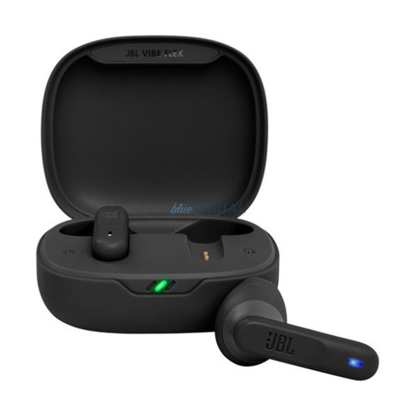 JBL VIBE FLEX bluetooth fülhallgató SZTEREO (v5.2, TWS, mikrofon, mélyhang kiemelés, IP54 + töltőtok) FEKETE