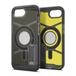 SPIGEN TOUGH ARMOR MAG műanyag telefonvédő (ütésállóság, matt, MagSafe) FEKETE Apple iPhone 16e