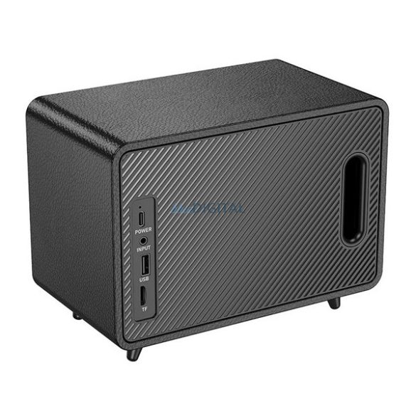 HOCO BS65 bluetooth hordozható hangszóró (v5.4, 30W, TF/microSD kártyaolvasó, FM rádió, AUX) FEKETE