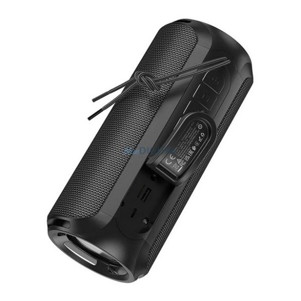 HOCO HC27 bluetooth hordozható hangszóró (v5.4, 2x8W TF/microSD kártyaolvasó, FM rádió, AUX) FEKETE
