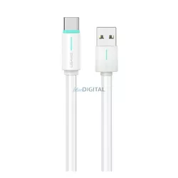   USAMS YU adatkábel (USB - Type-C, 18W, gyorstöltő, 100cm) FEHÉR