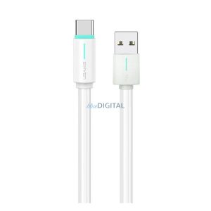 USAMS YU adatkábel (USB - Type-C, 18W, gyorstöltő, 100cm) FEHÉR