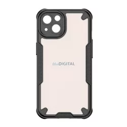   Defender szilikon telefonvédő (ütésállóság, légpárnás sarok, akril hátlap, kameravédő) FEKETE Apple iPhone 14