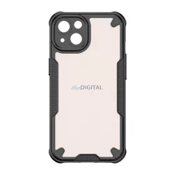   Defender szilikon telefonvédő (ütésállóság, légpárnás sarok, akril hátlap, kameravédő) FEKETE Apple iPhone 13