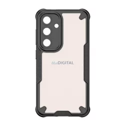   Defender szilikon telefonvédő (ütésállóság, légpárnás sarok, akril hátlap, kameravédő) FEKETE Samsung Galaxy S24 FE (SM-S721)