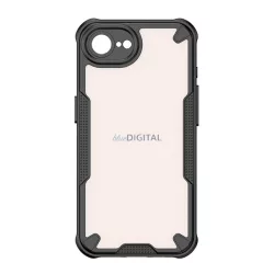   Defender szilikon telefonvédő (ütésállóság, légpárnás sarok, akril hátlap, kameravédő) FEKETE Apple iPhone 16e