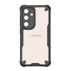   Defender szilikon telefonvédő (ütésállóság, légpárnás sarok, akril hátlap, kameravédő) FEKETE Samsung Galaxy S24 (SM-S921)