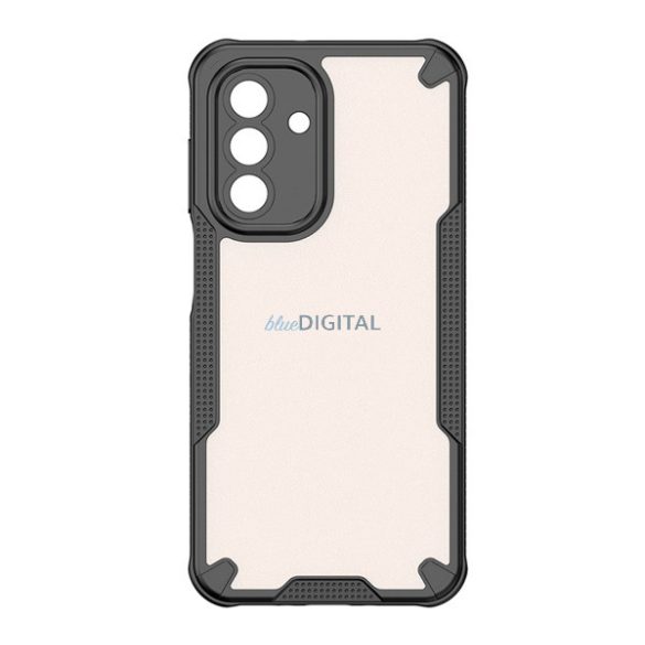 Defender szilikon telefonvédő (ütésállóság, légpárnás sarok, akril hátlap, kameravédő) FEKETE Samsung Galaxy A26 5G (SM-A266)
