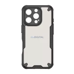   Defender szilikon telefonvédő (ütésállóság, légpárnás sarok, akril hátlap, kameravédő) FEKETE Apple iPhone 16 Pro Max