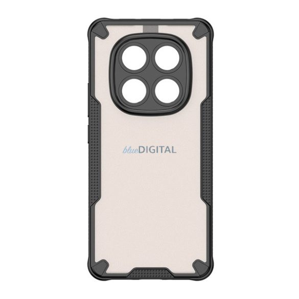 Defender szilikon telefonvédő (ütésállóság, légpárnás sarok, akril hátlap, kameravédő) FEKETE Xiaomi Poco X7, Redmi Note 14 Pro 5G