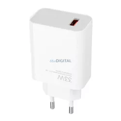   XIAOMI MDY-16-EF hálózati töltő USB aljzat (33W, PD gyorstöltő) FEHÉR
