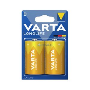 VARTA LONGLIFE tartós elem (D, LR20, 1.5V, alkáli) 2db/csomag