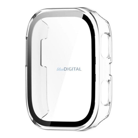 Műanyag keret (BUMPER, ütésállóság + kijelzővédő üveg) ÁTLÁTSZÓ Amazfit Bip 6