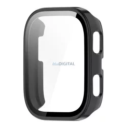   Műanyag keret (BUMPER, ütésállóság + kijelzővédő üveg) FEKETE Amazfit Bip 6