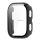 Műanyag keret (BUMPER, ütésállóság + kijelzővédő üveg) FEKETE Amazfit Bip 6