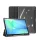 DUX DUCIS TOBY tok álló, bőr hatású (aktív FLIP, oldalra nyíló, TRIFOLD, asztali tartó, ceruza tartó) FEKETE Samsung Galaxy Tab S10 FE Plus WIFI (SM-X626), Galaxy Tab S10 FE Plus LTE (SM-X62