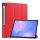 Tok álló, bőr hatású (aktív FLIP, oldalra nyíló, TRIFOLD, asztali tartó, ceruza tartó) PIROS Samsung Galaxy Tab S10 FE Plus LTE (SM-X620), Galaxy Tab S10 FE Plus WIFI (SM-X626)