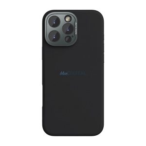 NILLKIN LENSWING MAGNETIC műanyag telefonvédő (matt, mikrofiber plüss belső, kameravédő, MagSafe) FEKETE Apple iPhone 16 Pro