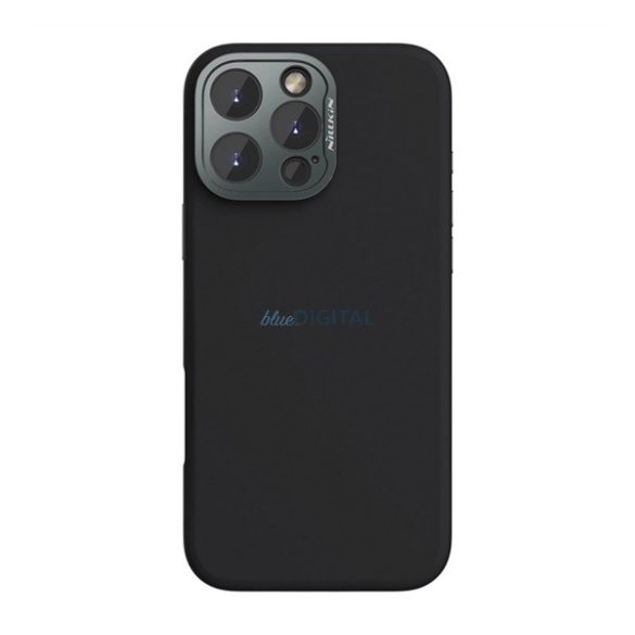NILLKIN LENSWING MAGNETIC műanyag telefonvédő (matt, mikrofiber plüss belső, kameravédő, MagSafe) FEKETE Apple iPhone 16 Pro