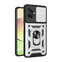   Defender szilikon telefonvédő (ütésállóság, tartógyűrű, kameravédő) EZÜST Motorola Moto G55 5G (XT2435)