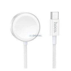   HOCO CW59 asztali töltő Type-C (gyorstöltő, wireless, 120cm, Apple Watch töltő/Samsung Watch töltő) FEHÉR Apple Watch Series 5 44mm, Watch Series 5 40mm, Watch Series 4 44mm