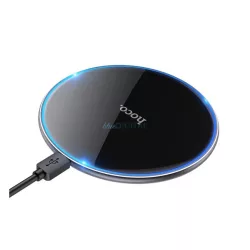   HOCO CW6 Pro asztali töltő (15W, wireless, LED fény) FEKETE